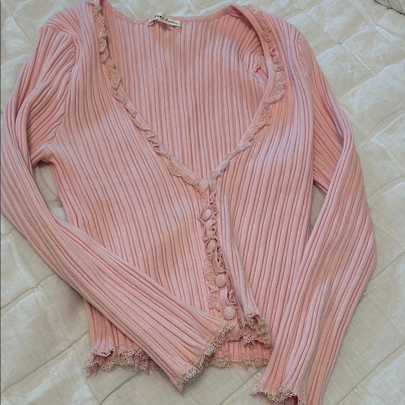 For Love And Lemons Pink Cardigan - Picture 2 of 2